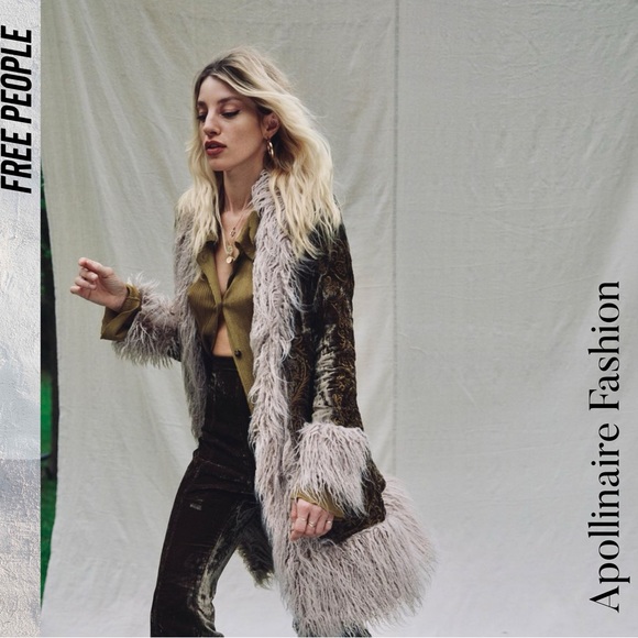 FREE PEOPLE BY UNDERSTATED LEATHER STILLWATER PENNY LANE COAT NWT LARGE RARE - Picture 3 of 10